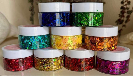 RAINBOW BUNDLE GLITTER HAIR GEL