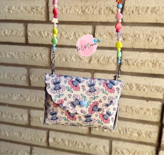 STITCH FLORAL PURSE