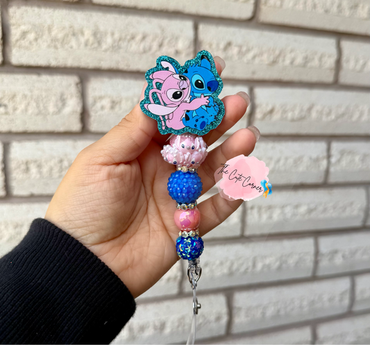 ANGEL & STITCH BADGE REEL