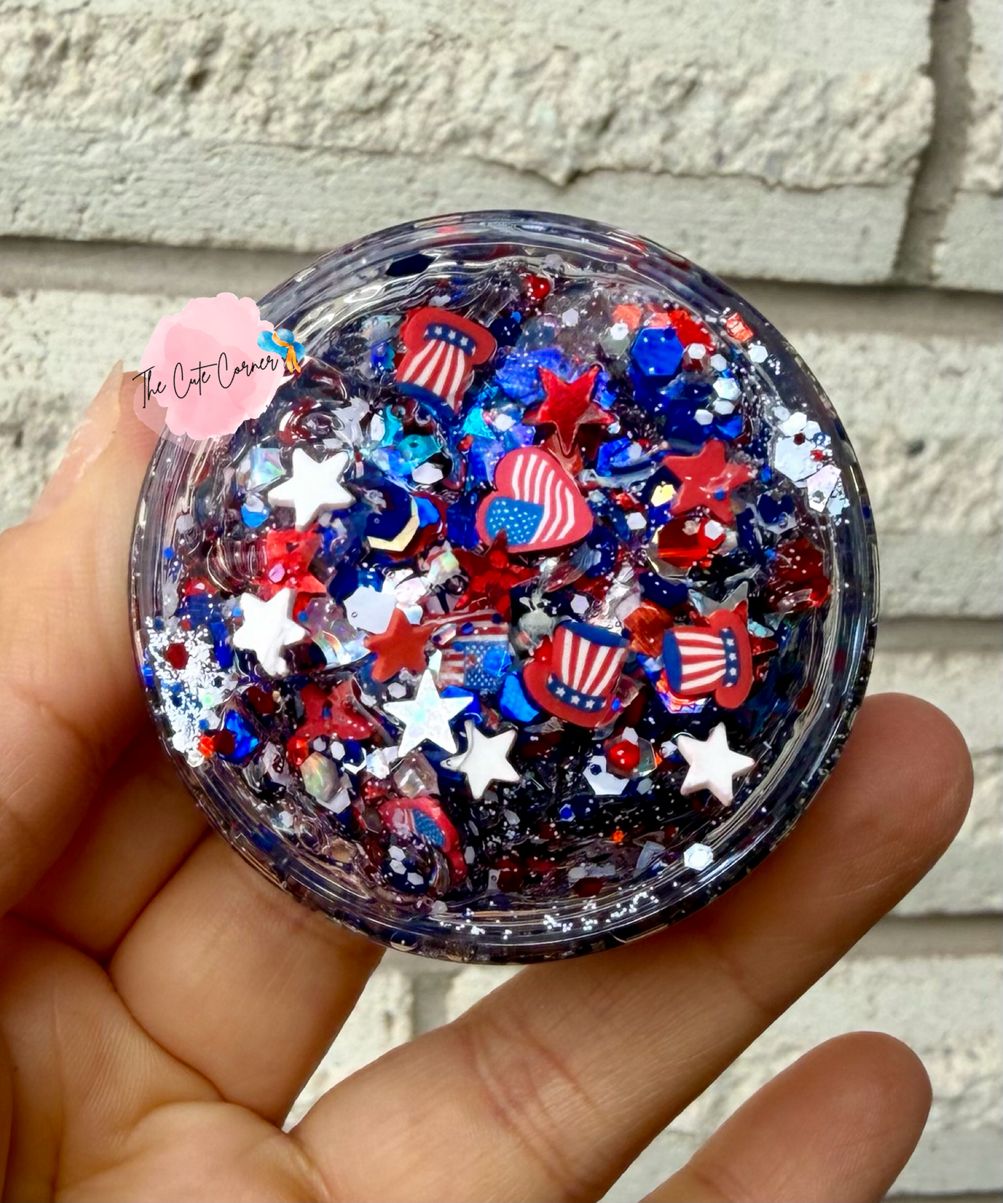 4th of July Glitter Hair Gel