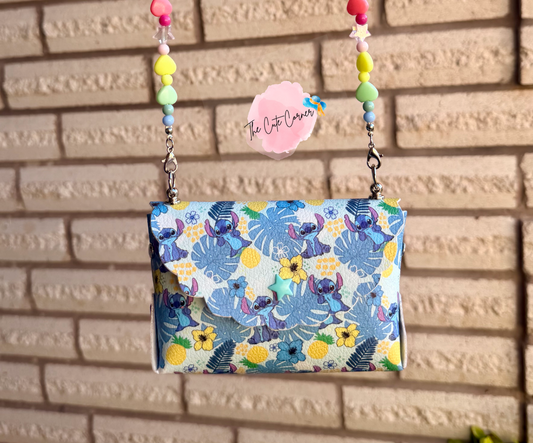 STITCH HAWAIIAN FLOWERS PURSE