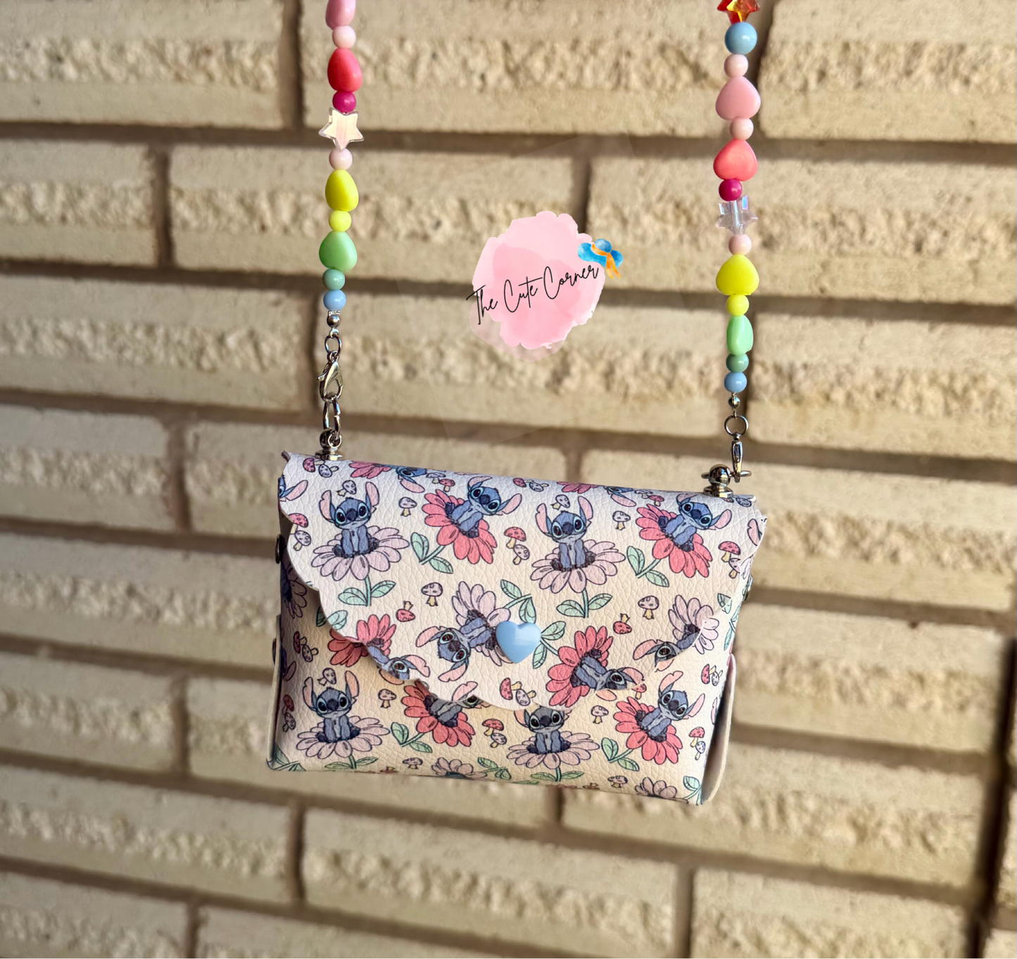 STITCH FLORAL PURSE