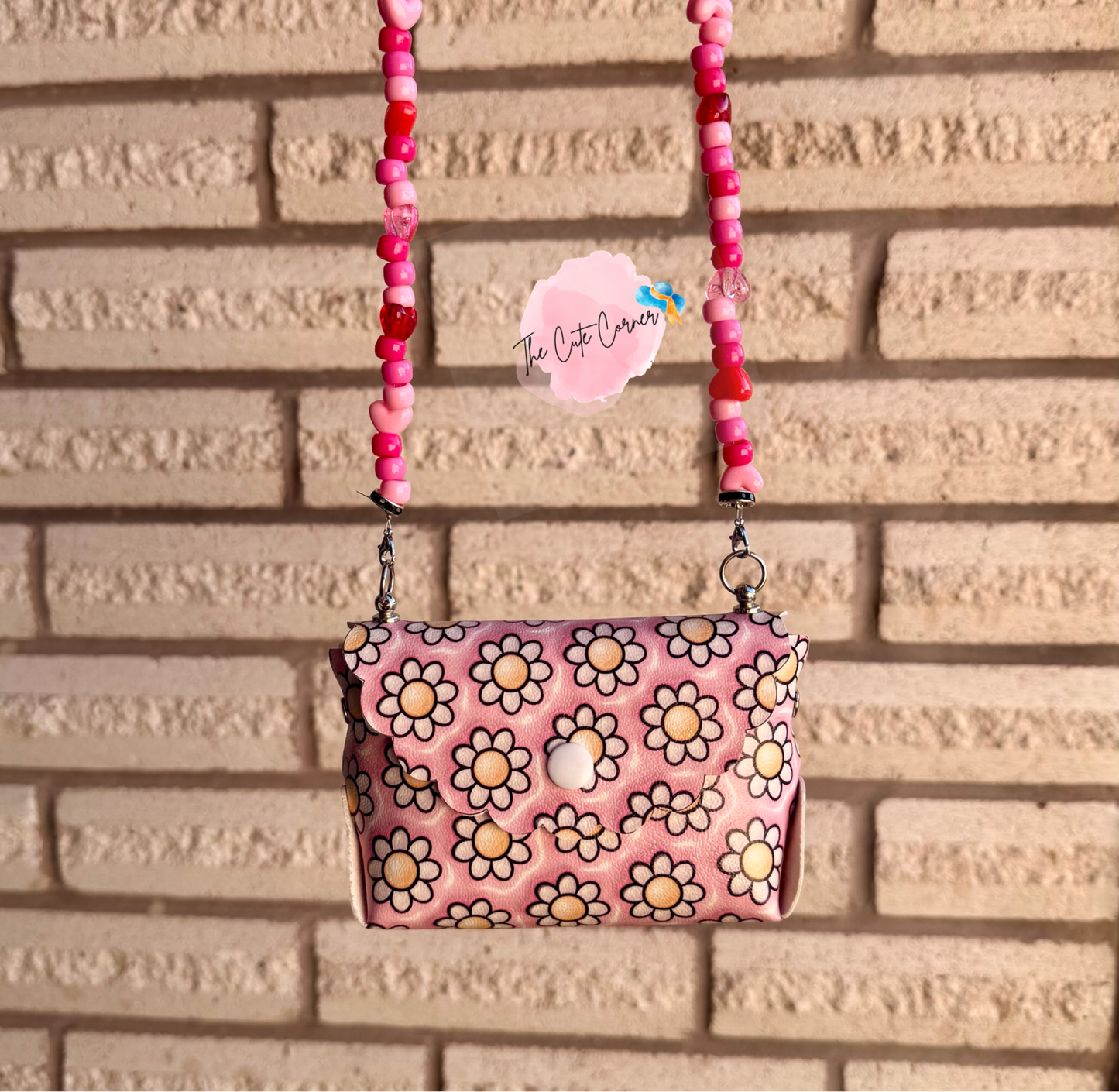 PINK FLORAL PURSE