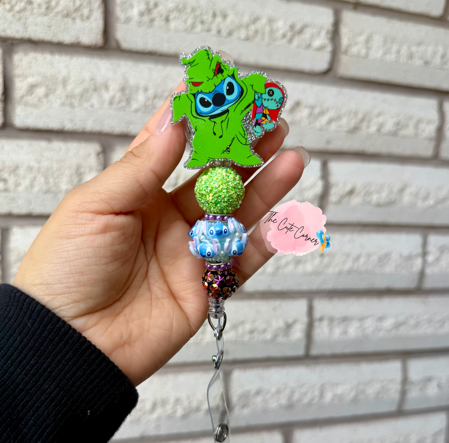 OOGIE BOOGIE STITCH BADGE REEL